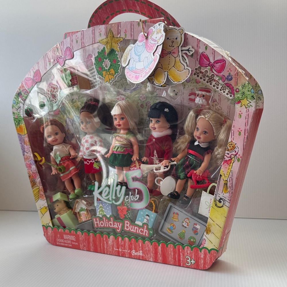 🩷SUPER RARE! Barbie Kelly Club Holiday Bunch - Picture 3 of 16